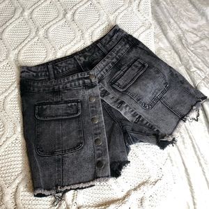 Detailed Denim Shorts